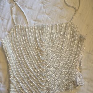 Y2K Victoria's Secret Pearl Corset Top